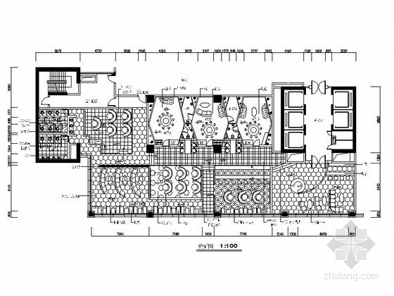 餐饮空间设计剖面图资料下载-[学生作品]足球主题餐饮空间装修图