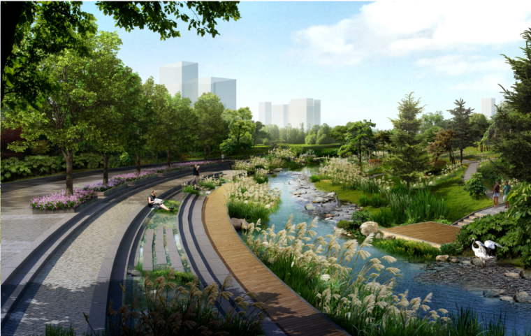 小型公共建筑方案设计文本资料下载-哈尔滨某景观绿化方案设计文本PDF（110页）