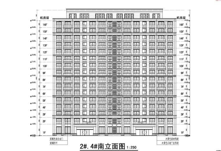 [湖南]新古典主义住宅小区规划设计方案文本-新古典主义住宅小区立面图