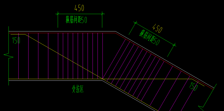 农村自建房小户型图纸-3折梁构造大样