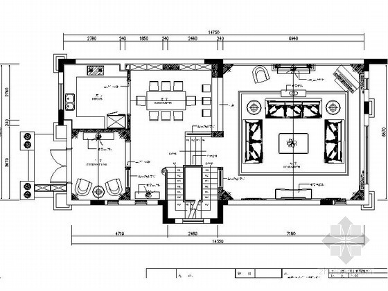 英式室内装修资料下载-英式古典三层联排别墅室内装饰施工图（含效果）