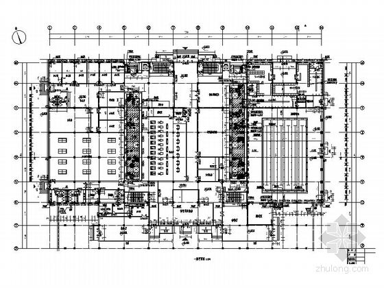 [安徽]大型体育场建筑施工图(含主馆、副馆和体育场 2015年图纸 推荐参考)-大型体育场建筑施工图平面图