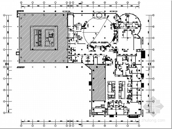 中式饭店门头CAD图资料下载-[江苏]五星级大饭店豪华包厢装修CAD施工图（含效果）