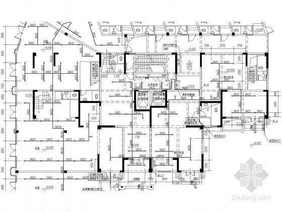 高层住宅地下室施工资料下载-[福建]高层住宅楼及地下室给排水消防施工图（冷凝水系统）
