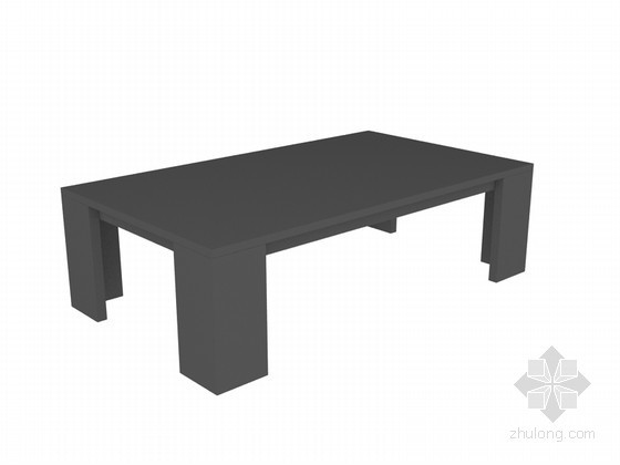 方茶几SU模型资料下载-方茶几3D模型下载