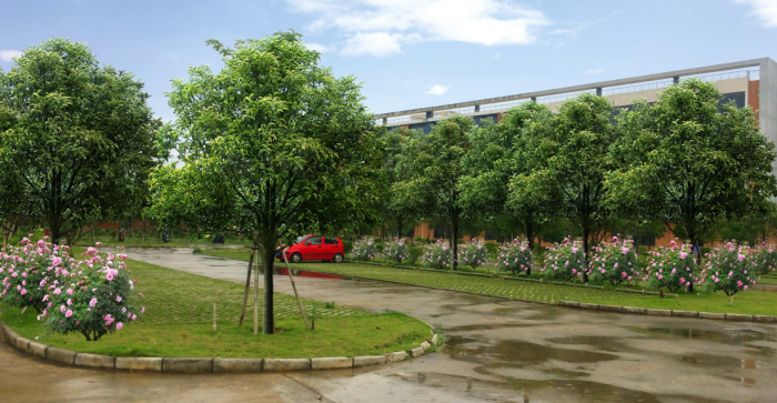 [广西]生态动感绿色大学校园景观规划设计方案（2016最新）-护学园景观效果图