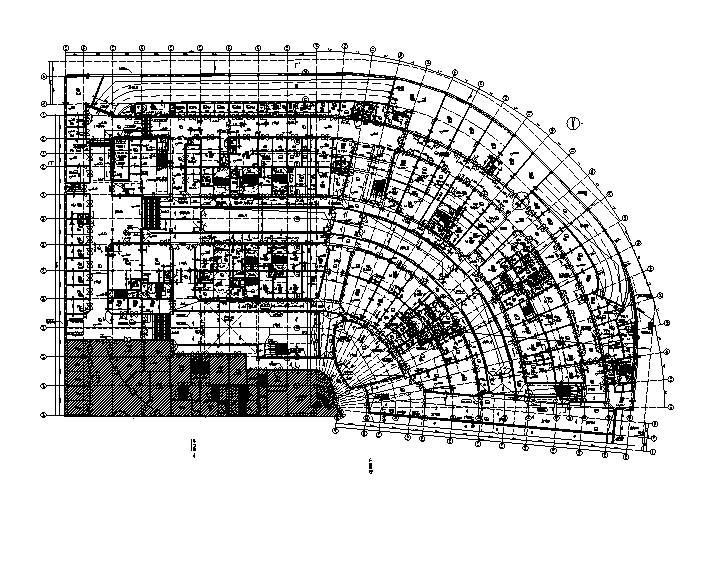 [重庆]知名地产商业综合体建筑施工图（含水暖电图纸）-知名地产商业综合体建筑平面图