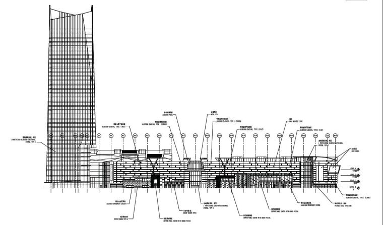 [成都]超高层金属板立面办公商业综合体建筑设计方案文本-超高层金属板立面办公商业综合体建筑立面图