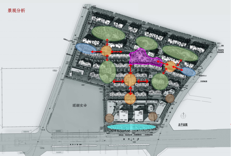 [江西]高层低密度塔式住宅建筑文本（知名房地产项目400多页）-高层低密度塔式住宅建筑分析图