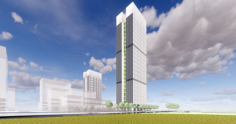  京文商业综合体建筑模型设计（2018年）-B 2