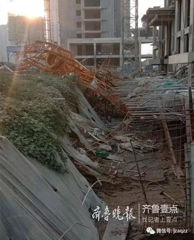 山东菏泽景观资料下载-10月5日山东菏泽一工地塔吊倒塌3人死亡 全区在建工地已全停