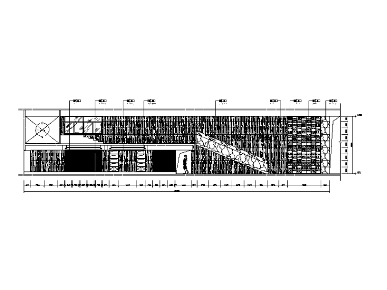 [湖北]现代度假酒店餐厅设计CAD施工图（含效果图）-【湖北】现代度假酒店餐厅设计CAD施工图（含效果图）立面图