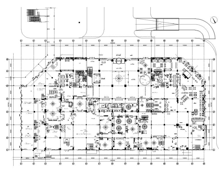万达平面CAD资料下载-郑中(CCD)--广州白云万达希尔顿酒店公共区CAD施工图|效果图