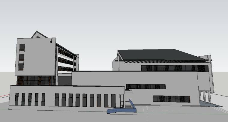 [徽派]中式体育馆SU建筑模型-微信截图_20180926120608