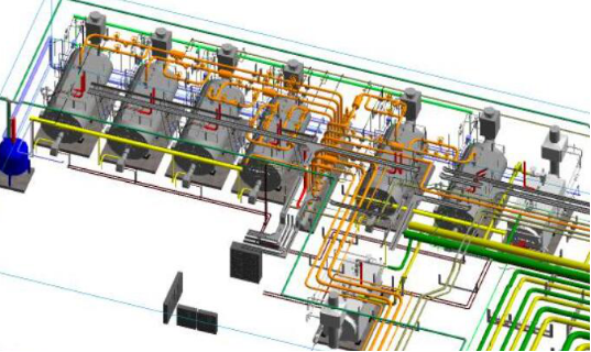 天津周大福金融中心项目机电BIM应用-BIM建模