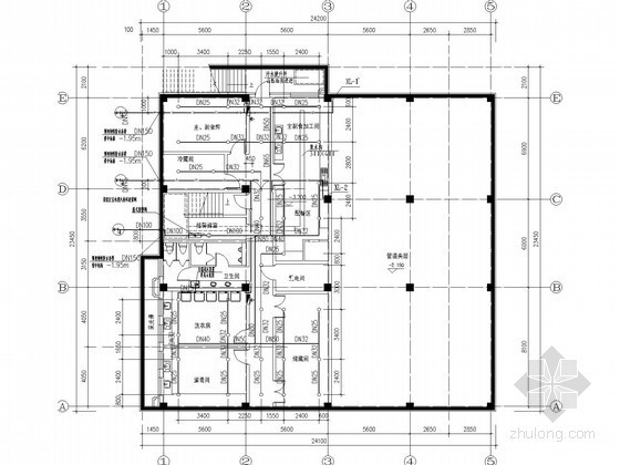 幼儿园室外全套图纸资料下载-[辽宁]幼儿园给排水全套施工图纸（热水回水）