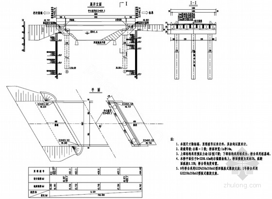简支梁桥的现浇法施工实训资料下载-1x20m预应力后张法混凝土T梁桥设计套图（60张）