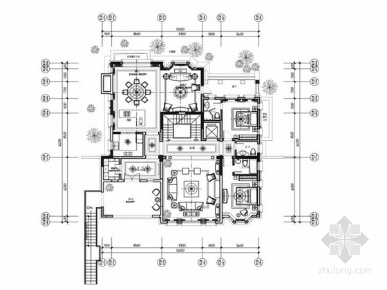 成都二层别墅设计资料下载-[成都]法式风格三层别墅装修设计概念方案
