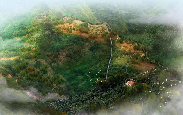 风景区规划入口资料下载-[重庆]“空谷幽兰”半山佛教景区景观规划设计方案