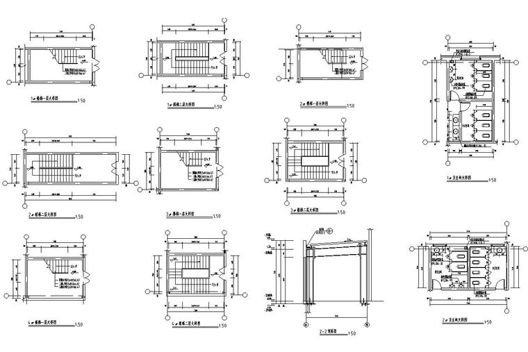 [宁夏]两层门钢结构4S汽车店建筑施工图（含全专业建筑图纸）-两层门钢结构4S汽车店建筑详图