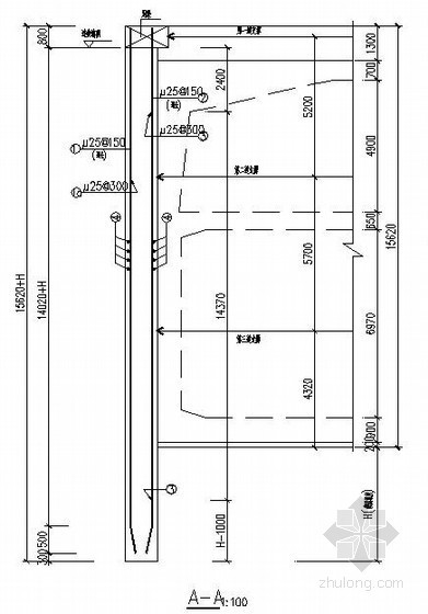 结构配筋图cad资料下载-[广东]地铁深基坑围护结构配筋设计图（地下连续墙）