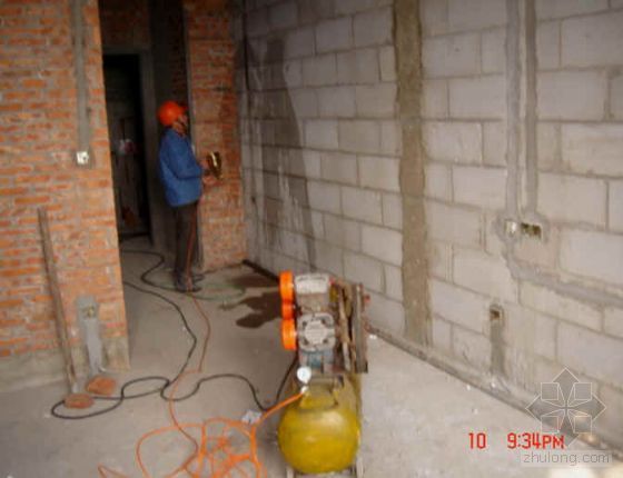 筒体结构酒店资料下载-减少加气混凝土砌块墙体裂缝QC成果