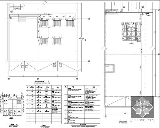 [湖南]知名工业厂房建设项目给排水施工图纸-屋面太阳能及消防水箱系统详图