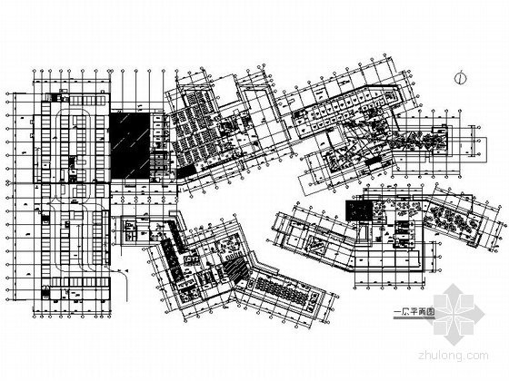 办公大楼网络资料下载-[杭州]纽约上市互联网集团奢华现代感办公楼室内设计施工图