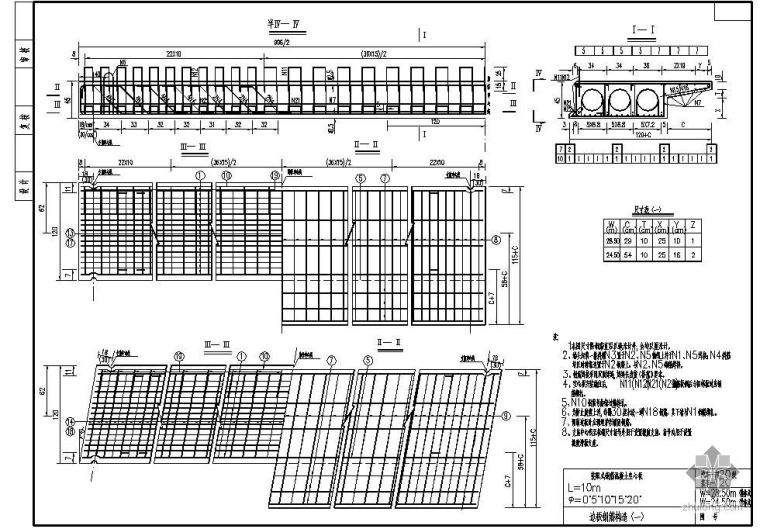 10m装配式钢筋混凝土资料下载-某L10m装配式钢筋混凝土空心板边板钢筋节点构造详图（一）