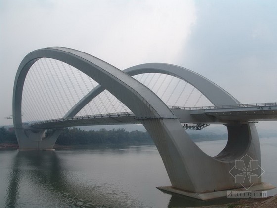300m拱桥方案资料下载-[PPT]大跨径曲线梁非对称外倾拱桥创优汇报材料