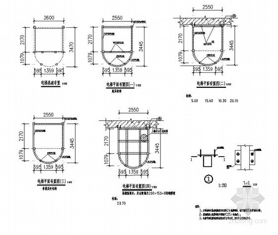 观光电梯图资料下载-潜山县某广场观光电梯结构设计图