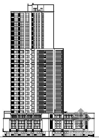 十三层商住楼图纸资料下载-某三十三层商住楼建筑施工图
