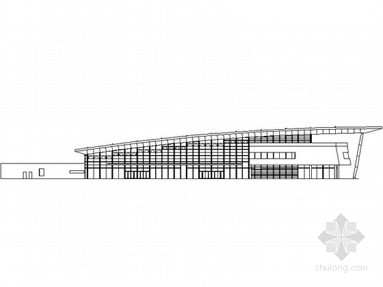 单幢高层方案设计效果图资料下载-[广东]某汽车客运站方案设计图（含效果图）