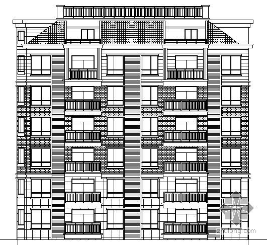 安徽某小区多层住宅楼资料下载-[安徽滁州]某湖心小区6号楼建筑施工图