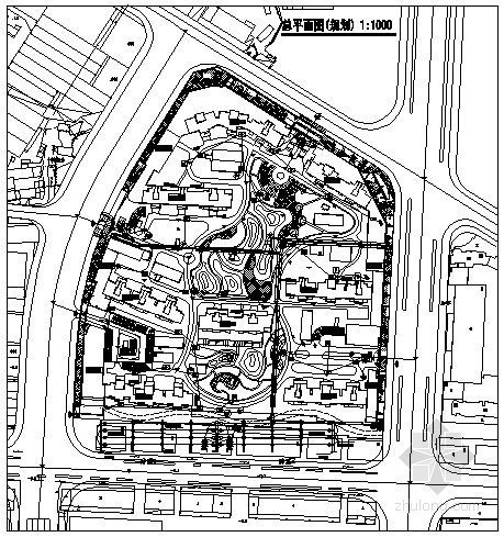 场地总规划方案图资料下载-[江苏]小区弱电管线布置总规划图
