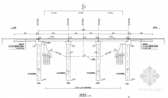 人行道盲道不锈钢资料下载-[PDF]3-8m桩柱式简支梁桥全套施工图（58页）