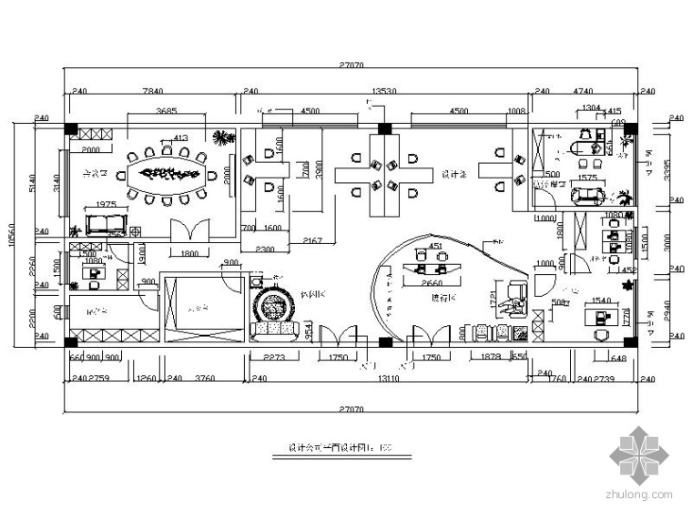 政府办公空间设计整套图资料下载-286㎡设计公司办公空间设计图