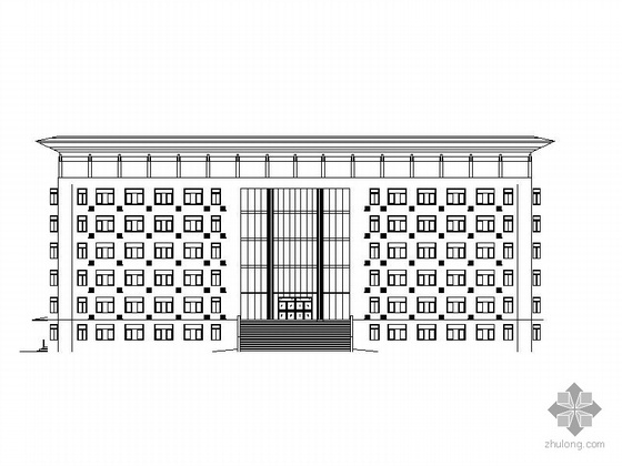 电梯间建施图资料下载-某人民检察院七层综合楼建筑施工图