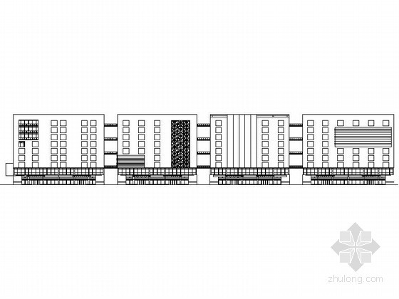 4层写字楼资料下载-[北京]台基厂某四层写字楼群建筑方案图