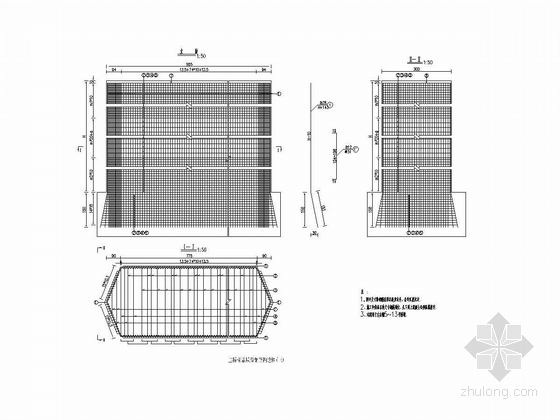 40+8x80+40米变截面连续箱梁桥上部、下部结构施工图（135张）-主桥桥墩墩身钢筋构造图