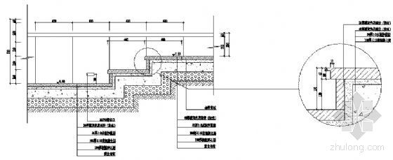 钢结构屋面剖面图资料下载-某阶梯剖面图