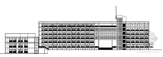 高等结构实验方案资料下载-池州某六层教学实验楼建筑方案图