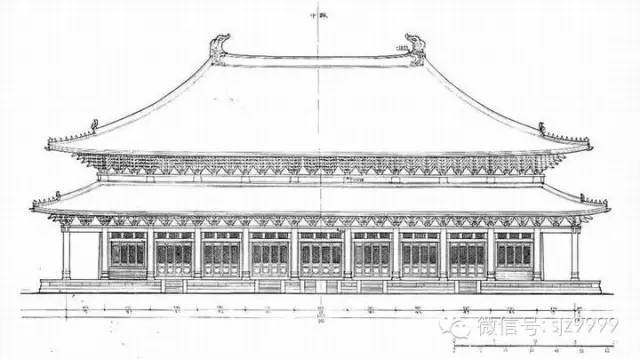 中国古典建筑设计图纸资料下载-中国古典建筑线稿