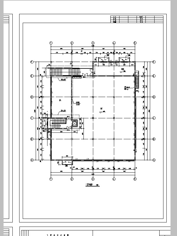 大学设计CAD资料下载-某大学综合食堂建筑设计施工图CAD