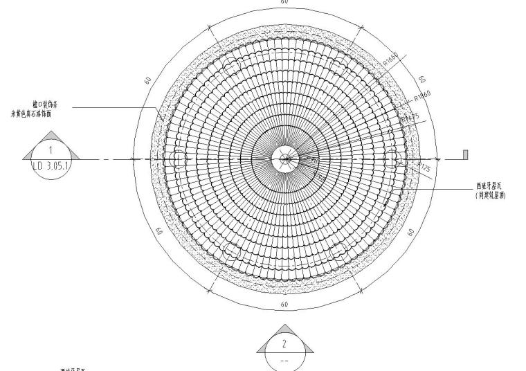 拱形钢筋混凝土结构资料下载-特色园形亭子设计详图 （钢筋混凝土结构）