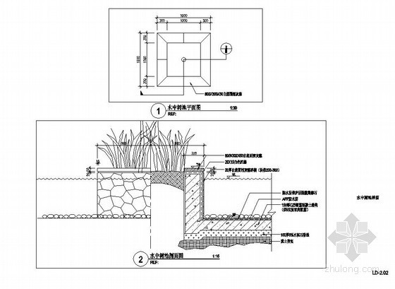 水中园林做法资料下载-水中树池施工做法