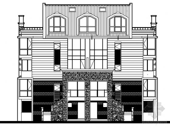 一层别墅户型建筑资料下载-某A户型二层别墅建筑方案图