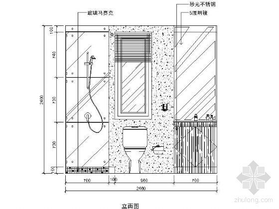 男生卫生间立面图资料下载-20个卫生间立面图