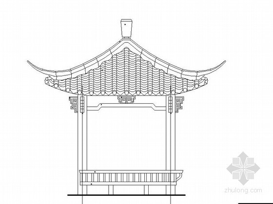 古建大样cad资料下载-中式古建亭施工大样