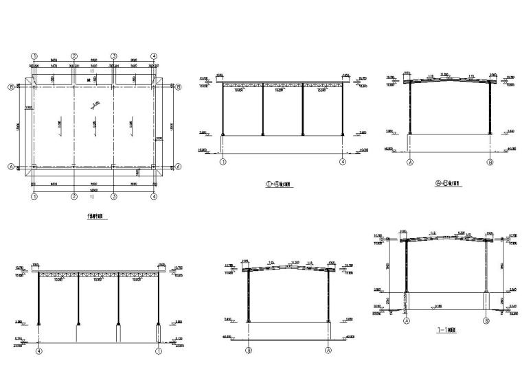 钢棚结构基础施工图资料下载-干煤棚、钢渣棚、铁精矿棚土建施工图